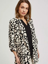 Moodo Blazer nero e crema da donna a fantasia Moodo