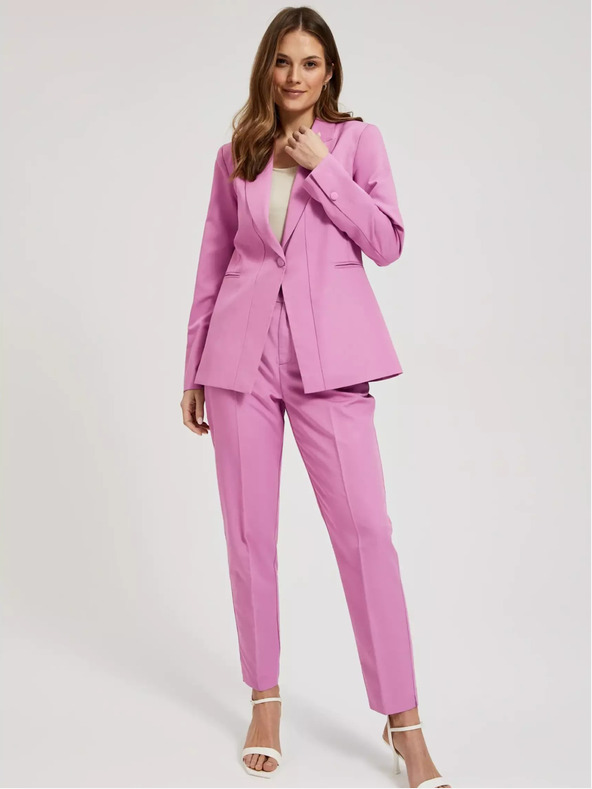 Moodo Blazer monopetto a maniche lunghe rosa Moodo