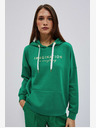 Moodo Felpa con cappuccio verde da donna Moodo