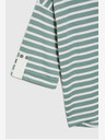 Moodo Felpa a righe bianca e verde da donna Moodo