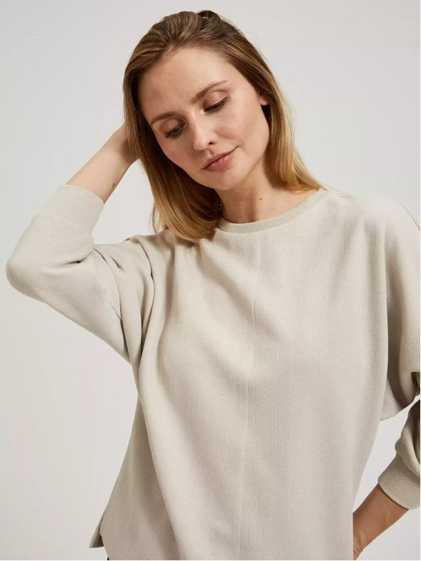 Moodo Felpa donna beige Moodo