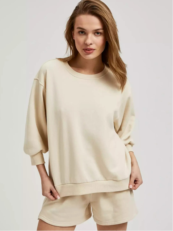 Moodo Felpa donna beige Moodo