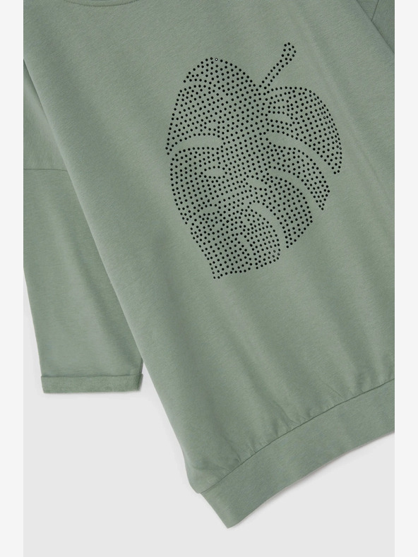 Moodo Felpa verde da donna Moodo