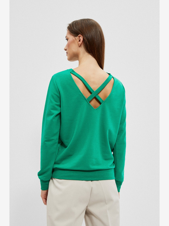 Moodo Felpa verde da donna Moodo