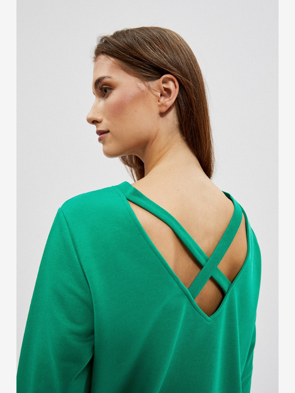 Moodo Felpa verde da donna Moodo