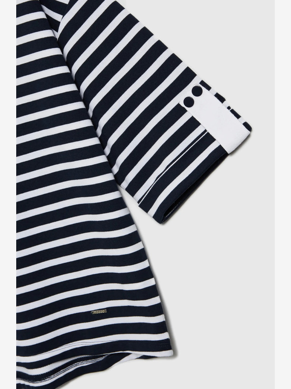 Moodo Felpa a righe bianche e blu da donna Moodo