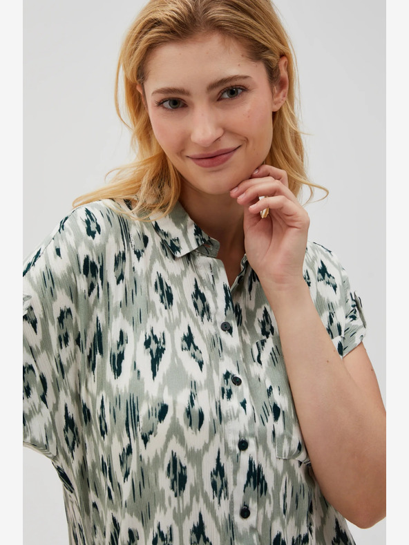 Moodo Camicia fantasia verde da donna Moodo