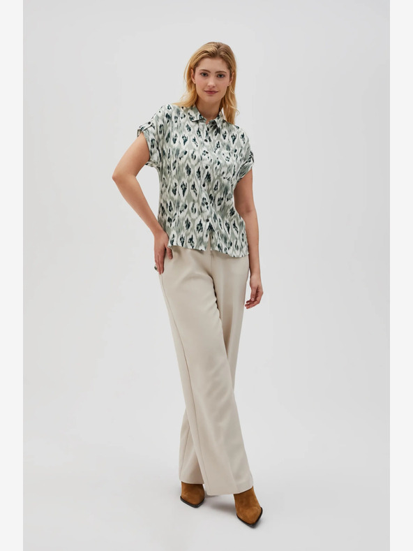 Moodo Camicia fantasia verde da donna Moodo