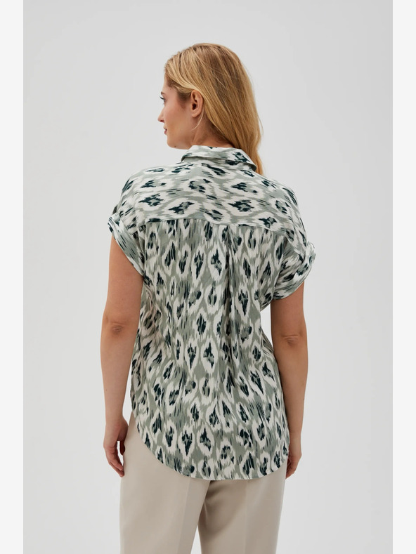 Moodo Camicia fantasia verde da donna Moodo