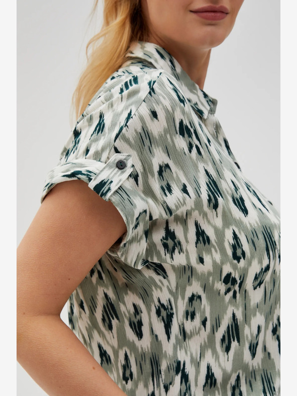 Moodo Camicia fantasia verde da donna Moodo