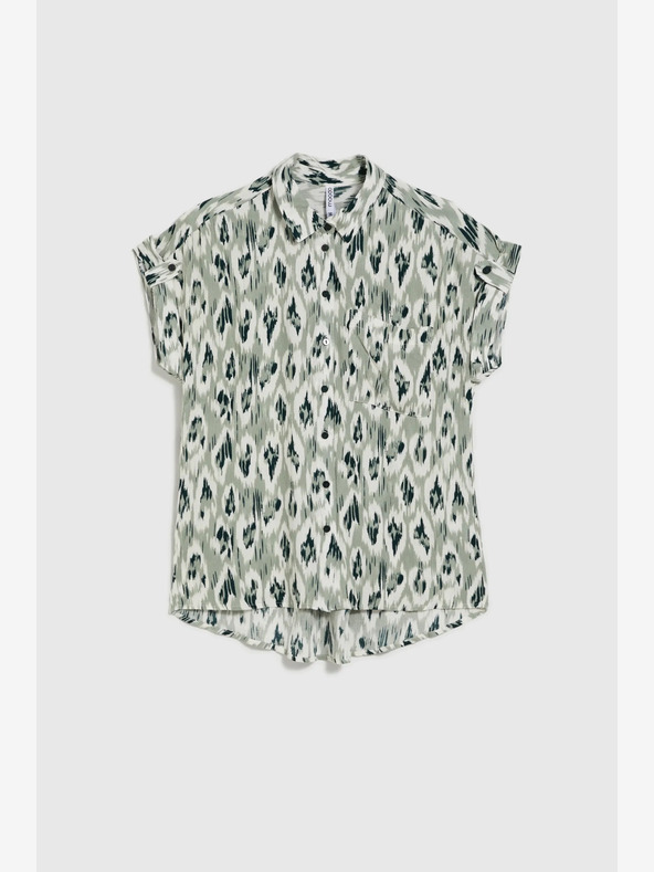 Moodo Camicia fantasia verde da donna Moodo