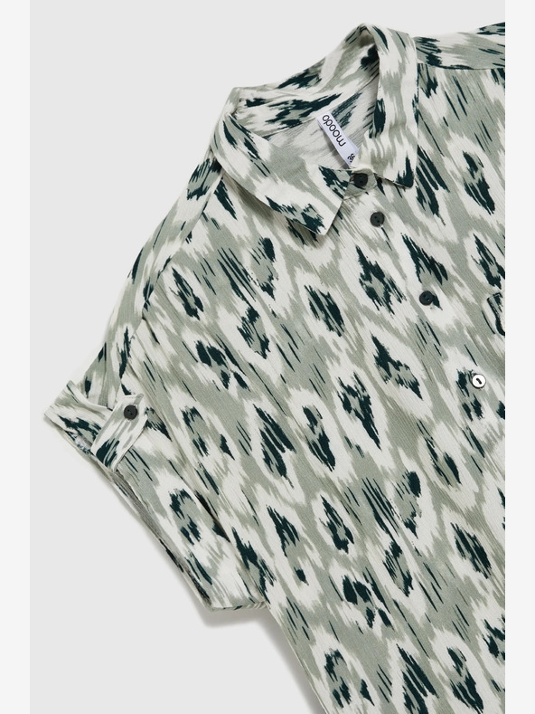 Moodo Camicia fantasia verde da donna Moodo