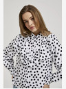 Moodo Camicia a pois bianca e nera da donna Moodo