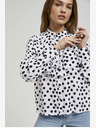 Moodo Camicia a pois bianca e nera da donna Moodo