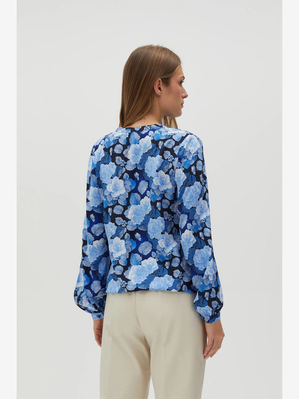 Moodo Camicetta floreale blu da donna Moodo