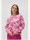 Moodo Camicetta da donna bianca e rosa a fantasia Moodo