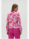 Moodo Camicetta da donna bianca e rosa a fantasia Moodo