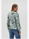Moodo Camicetta da donna bianca e verde a fantasia Moodo
