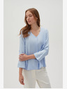 Moodo Camicetta da donna azzurra Moodo