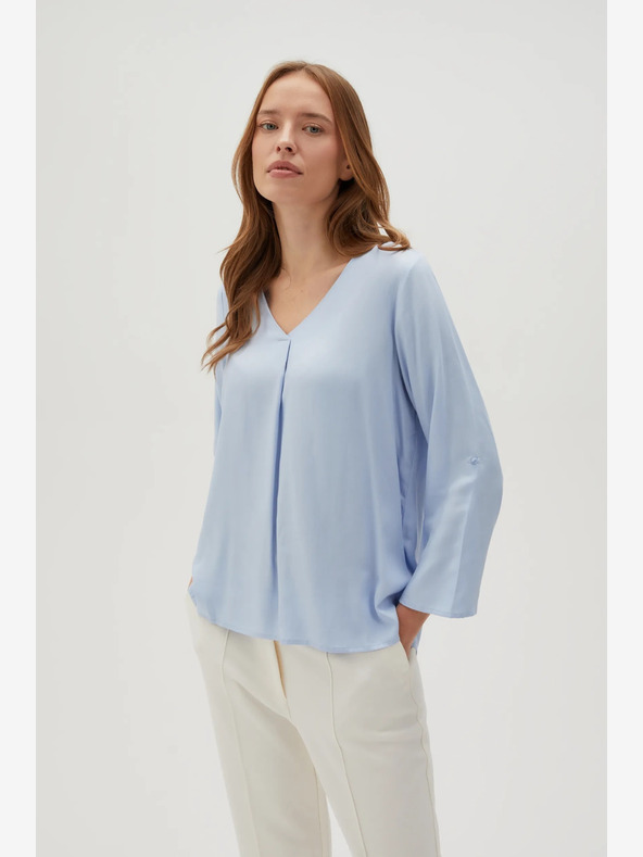 Moodo Camicetta da donna azzurra Moodo