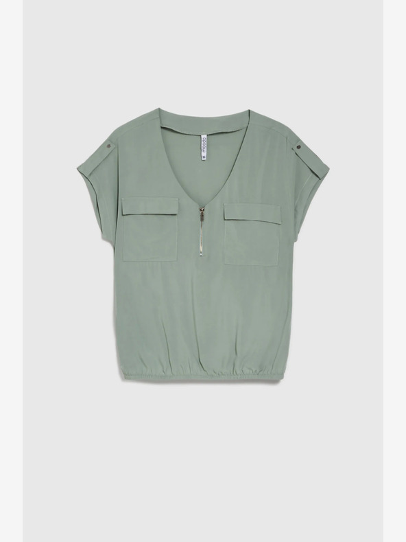 Moodo Camicetta da donna verde chiaro Moodo