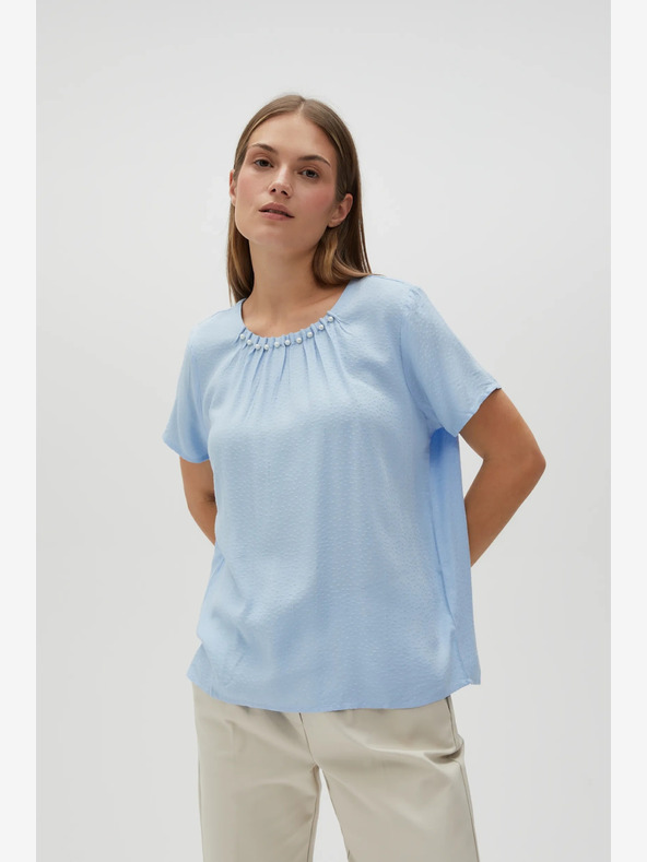 Moodo Camicetta da donna azzurra Moodo