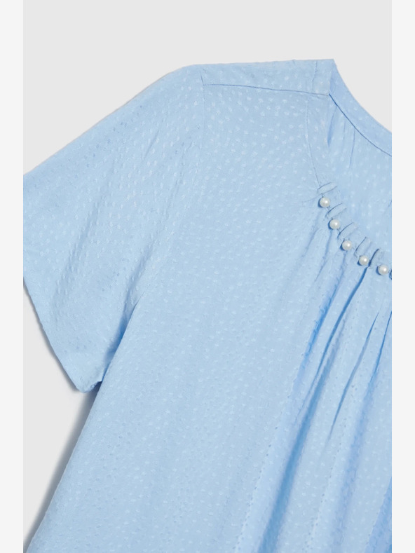 Moodo Camicetta da donna azzurra Moodo