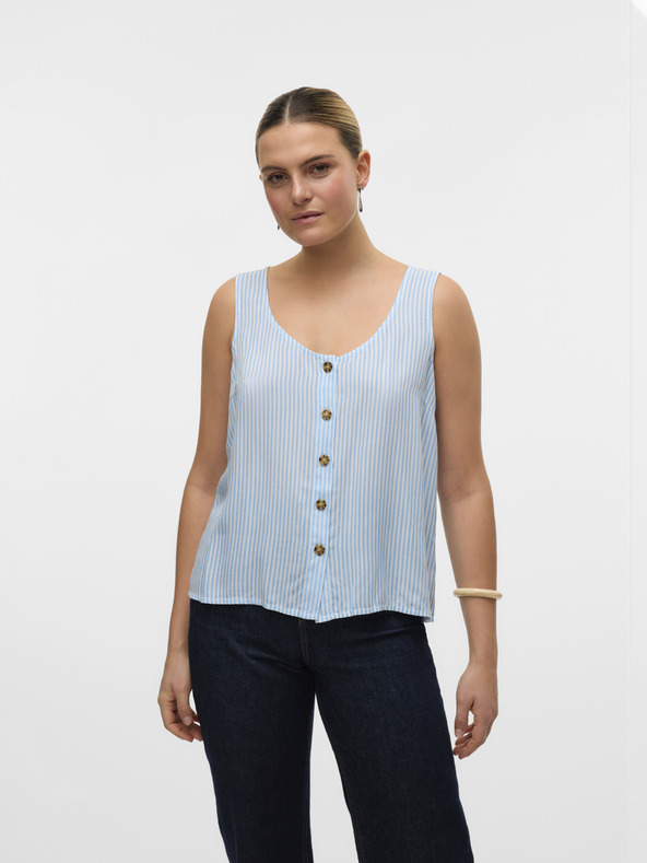 Vero Moda Camicetta a righe bianca e blu da donna Vero Moda