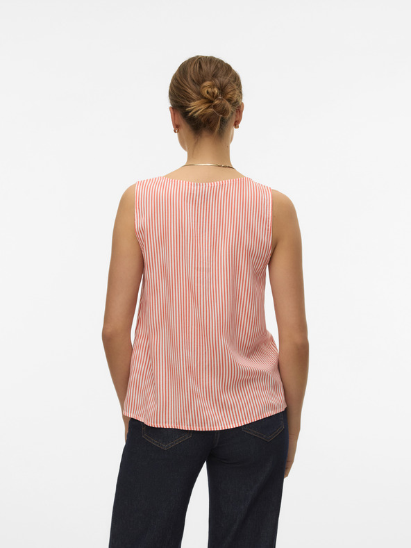 Vero Moda Camicetta da donna a righe bianche e arancioni Vero Moda