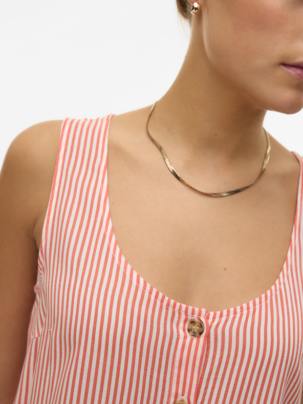 Vero Moda Camicetta da donna a righe bianche e arancioni Vero Moda