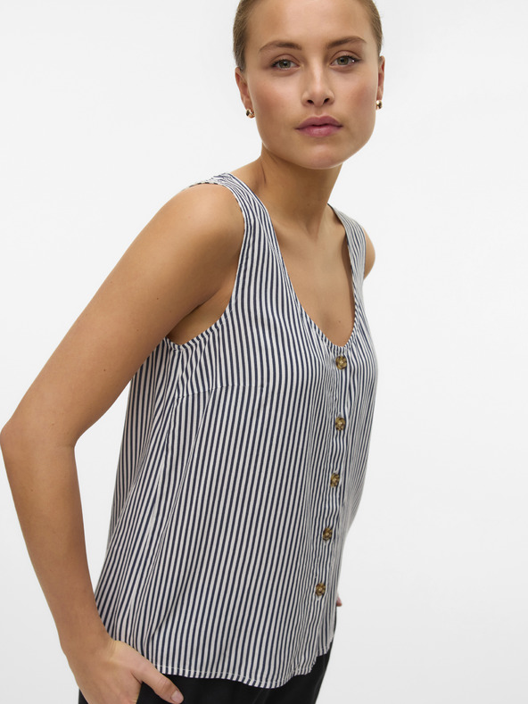 Vero Moda Camicetta a righe bianca e blu da donna Vero Moda