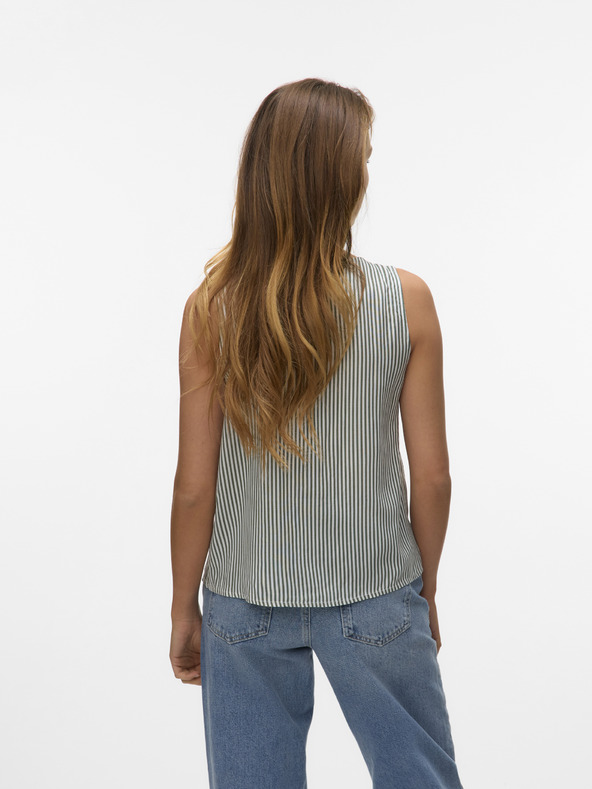 Vero Moda Camicetta a righe bianche e verdi Vero Moda donna BUMPY