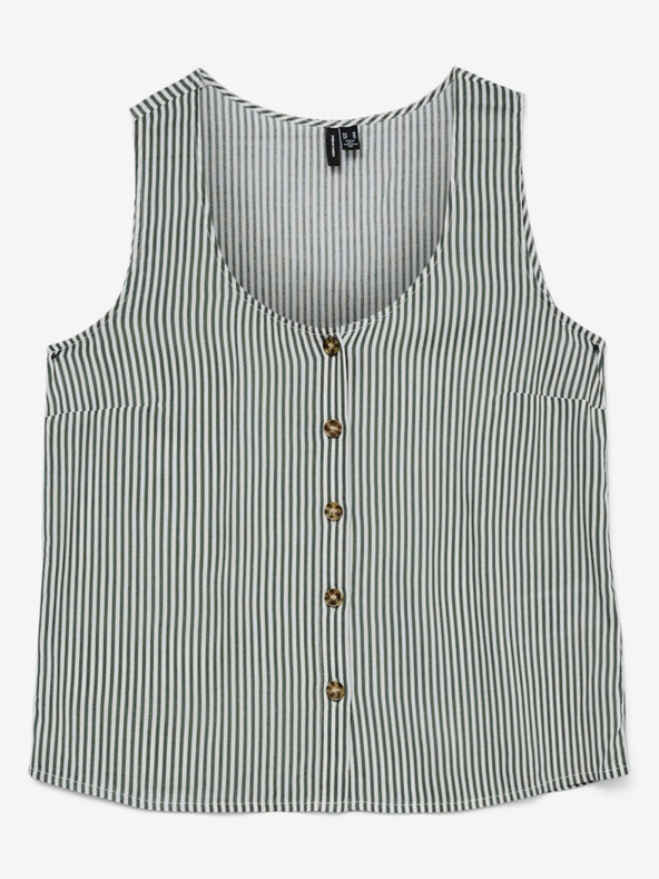 Vero Moda Camicetta a righe bianche e verdi Vero Moda donna BUMPY