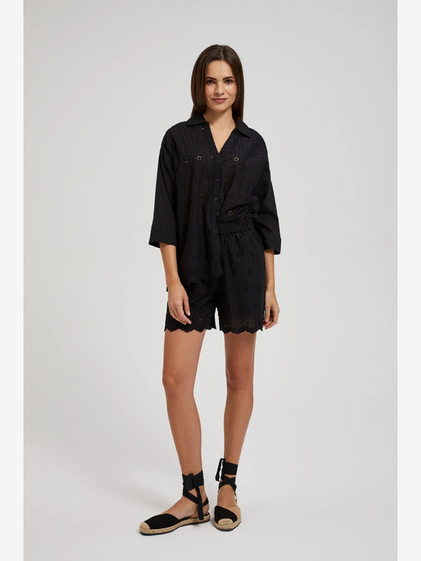 Moodo Pantaloncini neri da donna Moodo