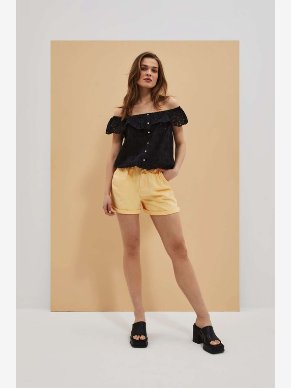 Moodo Pantaloncini Moodo gialli da donna