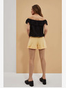 Moodo Pantaloncini Moodo gialli da donna