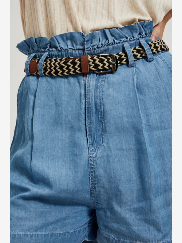 Moodo Pantaloncini in denim blu da donna Moodo