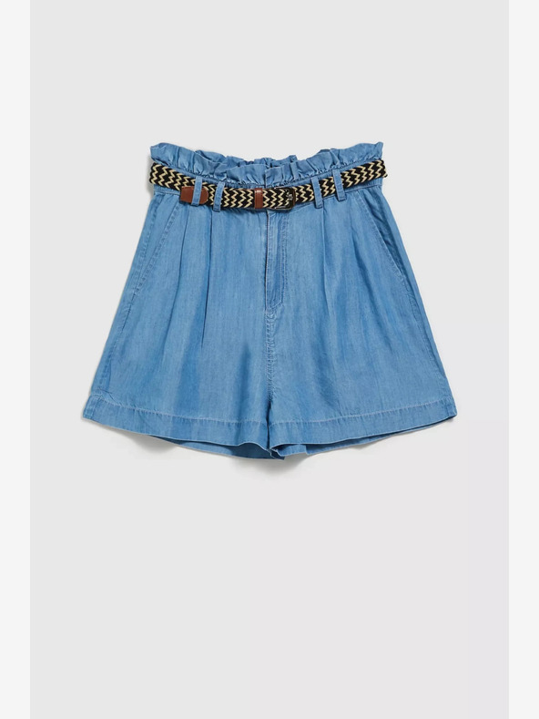 Moodo Pantaloncini in denim blu da donna Moodo