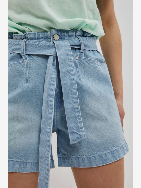 Moodo Pantaloncini in denim blu da donna Moodo