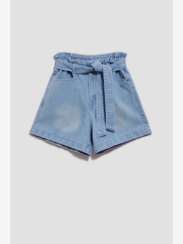 Moodo Pantaloncini in denim blu da donna Moodo