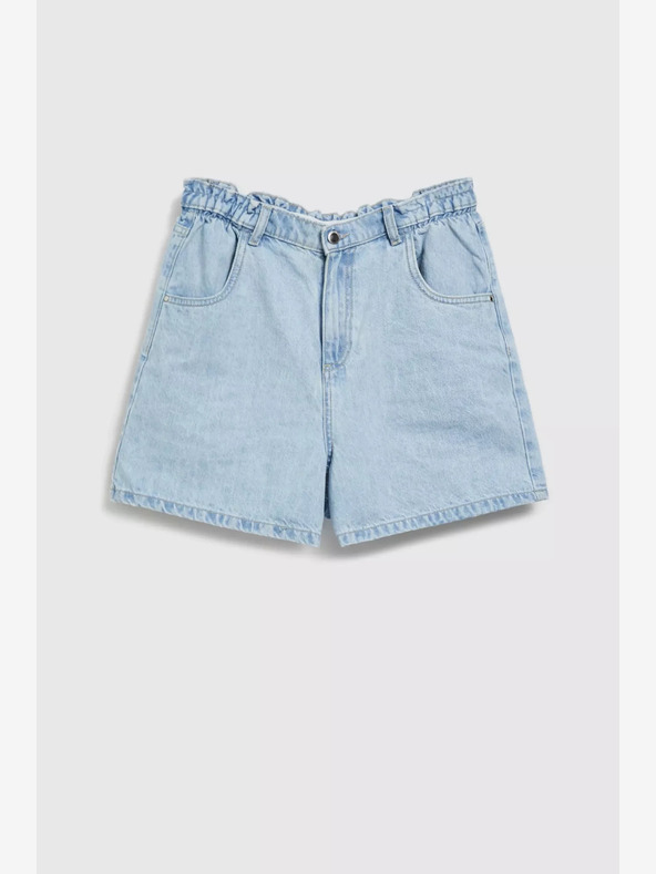 Moodo Pantaloncini di jeans blu chiaro da donna Moodo