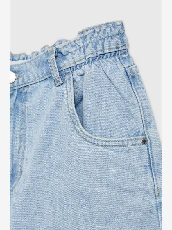 Moodo Pantaloncini di jeans blu chiaro da donna Moodo