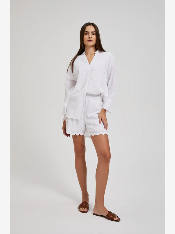 Moodo Pantaloncini bianchi da donna Moodo