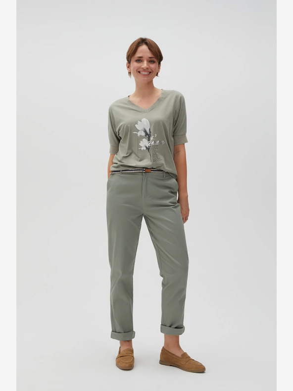 Moodo Pantaloni da donna verdi Moodo