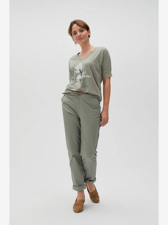 Moodo Pantaloni da donna verdi Moodo