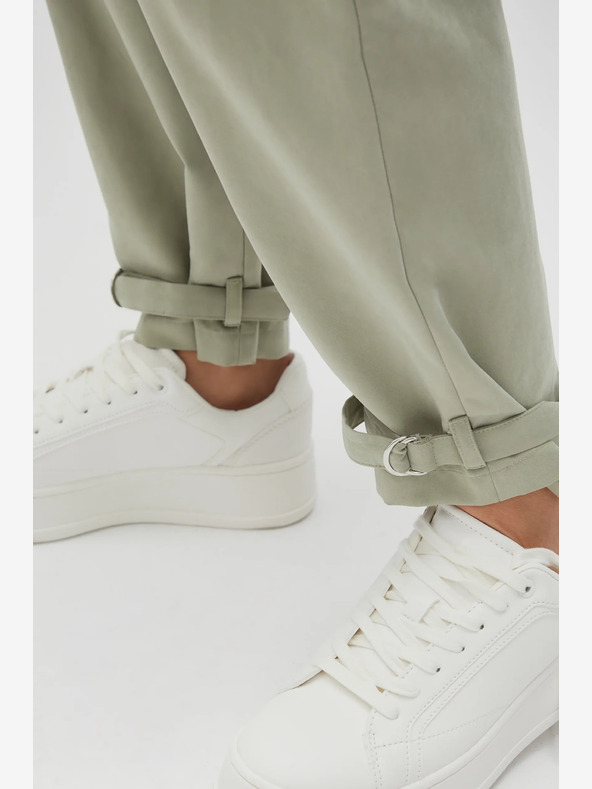 Moodo Pantaloni da donna verde chiaro Moodo