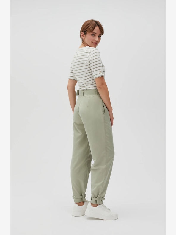 Moodo Pantaloni da donna verde chiaro Moodo