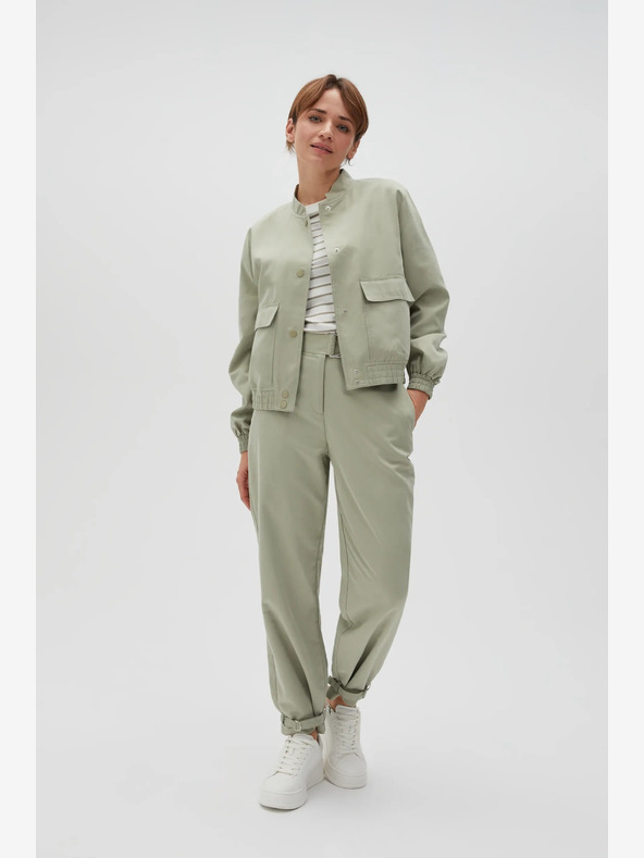 Moodo Pantaloni da donna verde chiaro Moodo