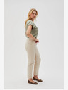 Moodo Pantaloni beige da donna Moodo