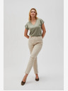 Moodo Pantaloni beige da donna Moodo